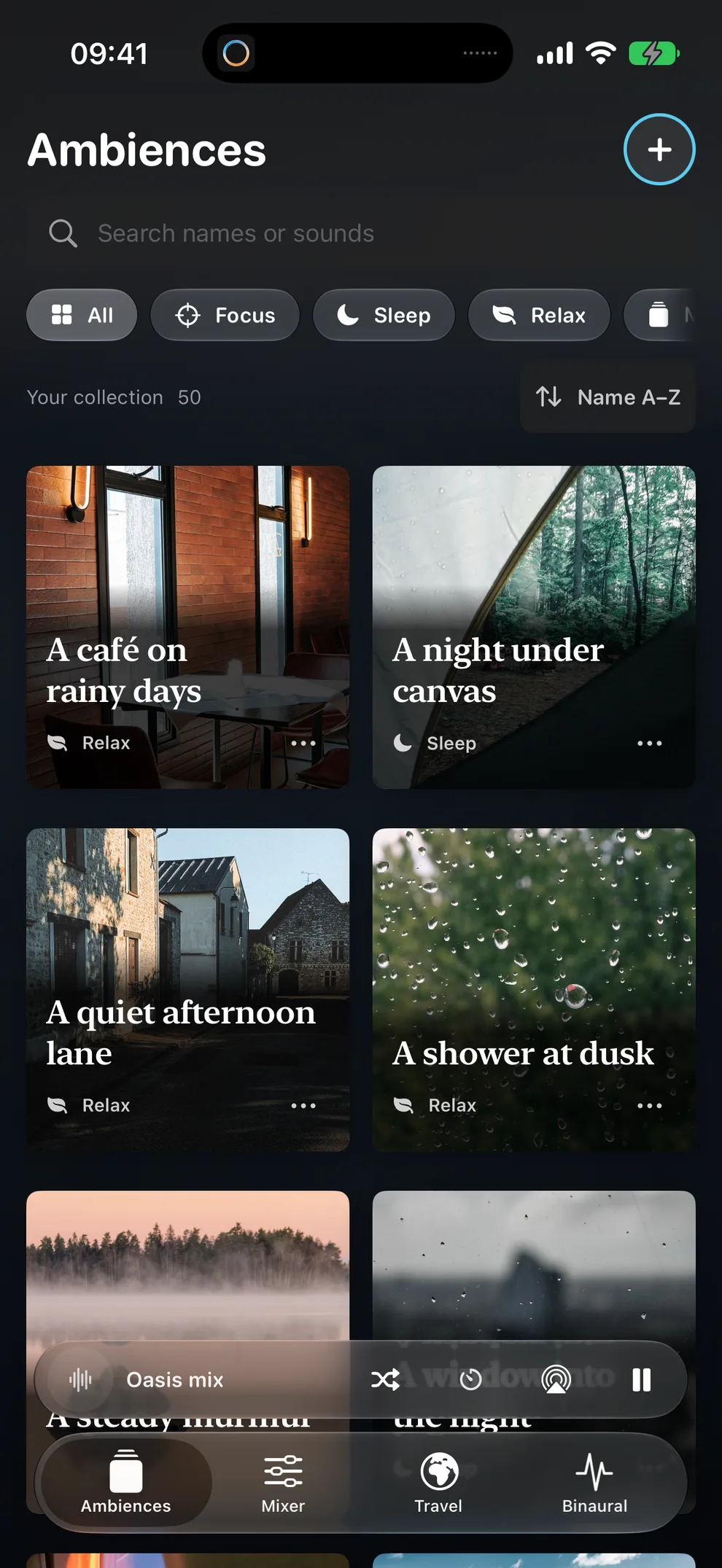 My Ambiences in Oasis, for sleep, focus or a break