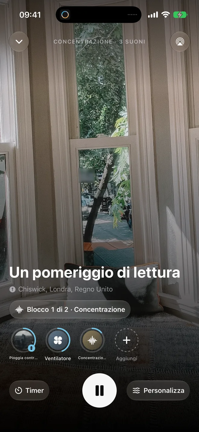 Un blocco di concentrazione in Oasis: Blocco 1 di 2 su Un pomeriggio di lettura