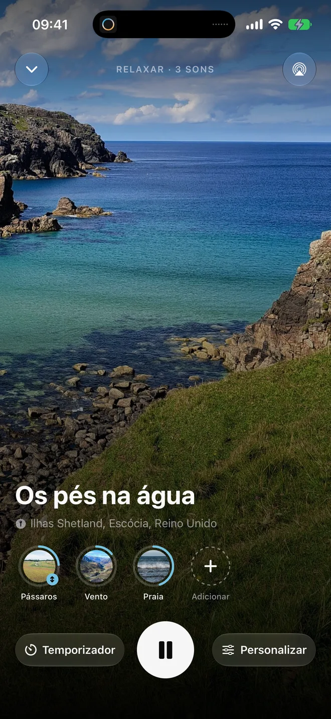 O Oasis no iPhone: o player e seus sons